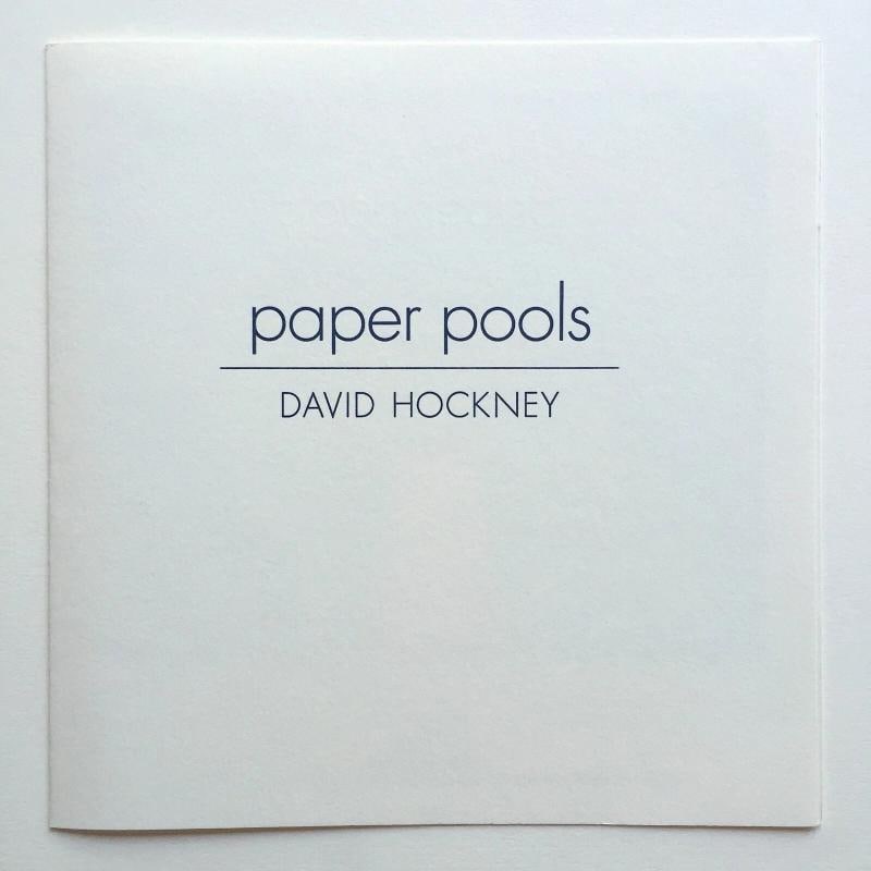 DAVID HOCKNEY RARE 1978 ICONIC TYLER GRAPHICS LITHOGRAPH PRINT "PAPER POOL # 7" - 2