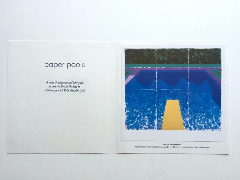 DAVID HOCKNEY RARE 1978 ICONIC TYLER GRAPHICS LITHOGRAPH PRINT "PAPER POOL # 7" - 3
