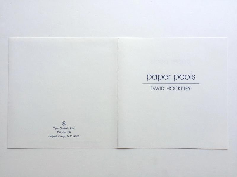 DAVID HOCKNEY RARE 1978 ICONIC TYLER GRAPHICS LITHOGRAPH PRINT "PAPER POOL # 7" - 9