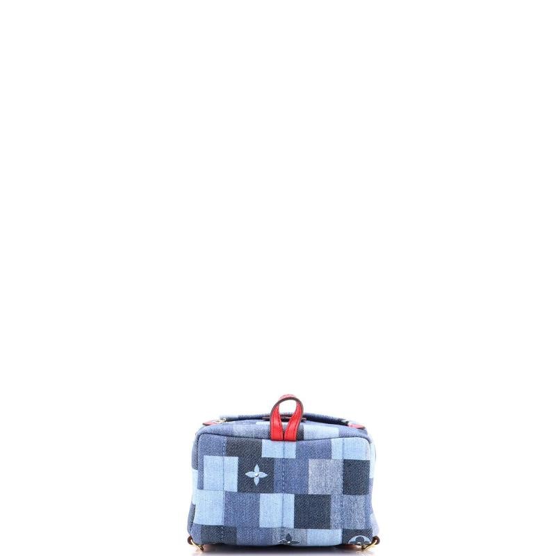 Louis Vuitton Palm Springs Backpack Damier and Monogram Patchwork Denim Mini - 3