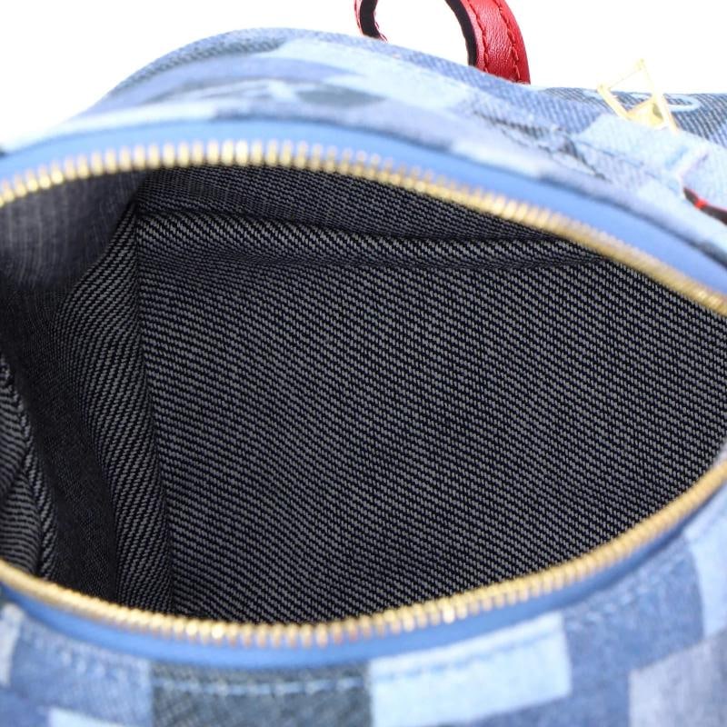 Louis Vuitton Palm Springs Backpack Damier and Monogram Patchwork Denim Mini - 4