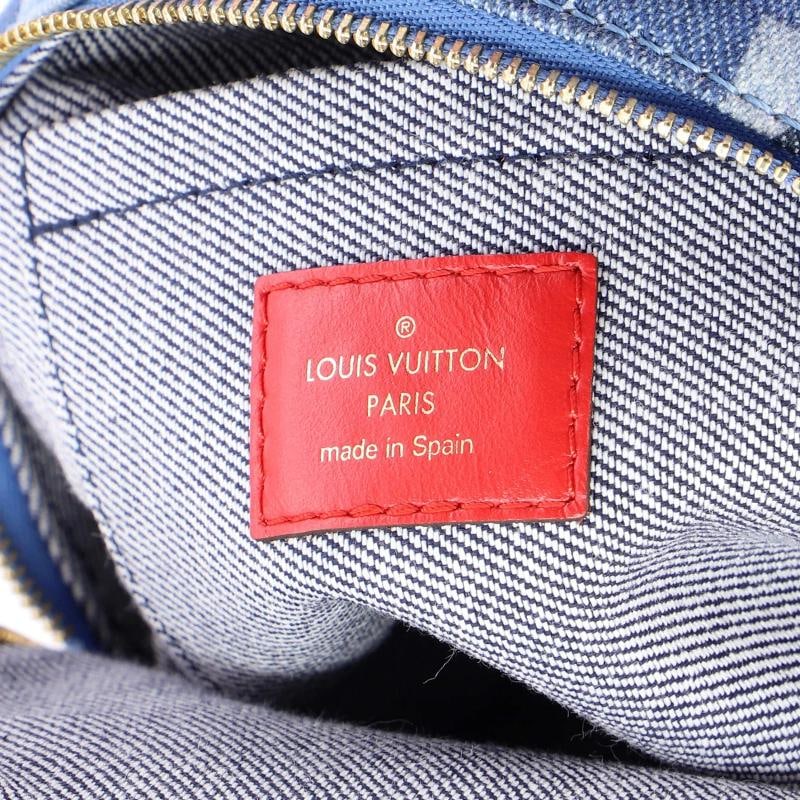 Louis Vuitton Palm Springs Backpack Damier and Monogram Patchwork Denim Mini - 5