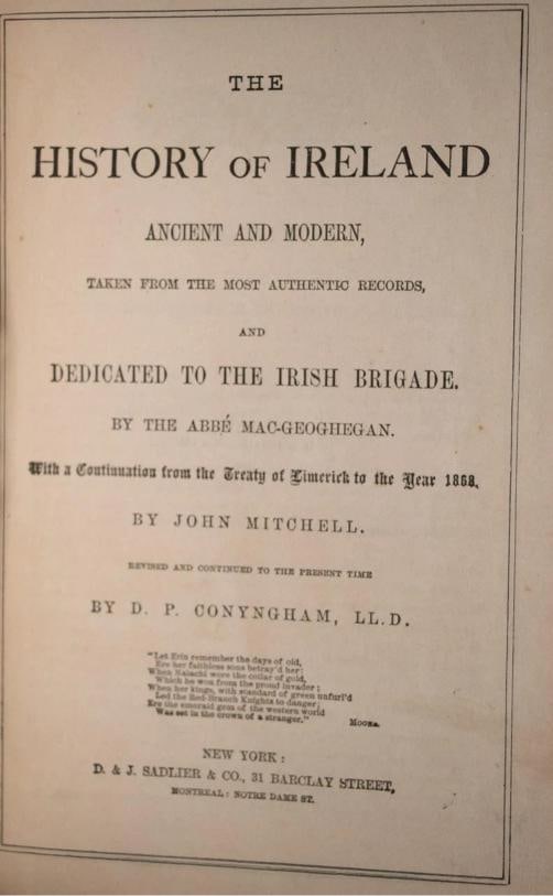 John Mitchell / 1886 The History of Ireland Ancient & Modern Fine Binding - 7