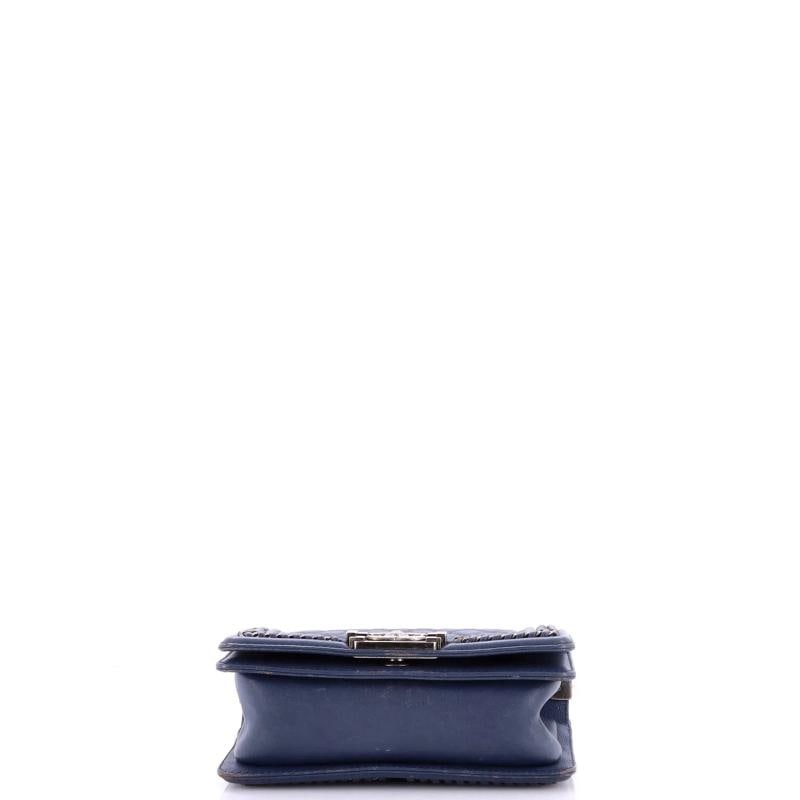 Chanel Chain Handle Boy Flap Bag Quilted Calfskin Small - 4