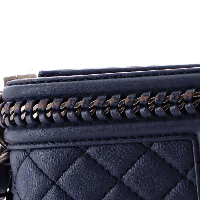 Chanel Chain Handle Boy Flap Bag Quilted Calfskin Small - 7