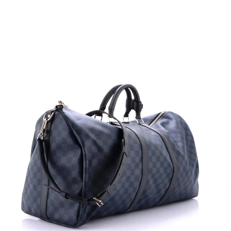 Louis Vuitton Keepall Bandouliere Bag Damier Cobalt 55 - 2