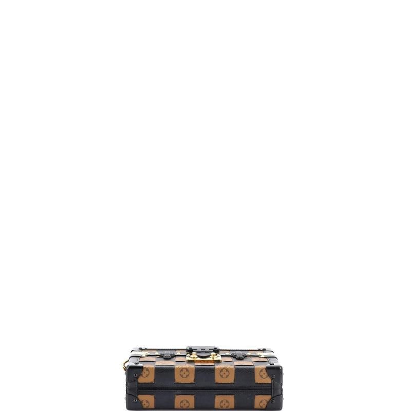 Louis Vuitton Petite Malle Handbag Damier Tressage Monogram Canvas and Leather - 4