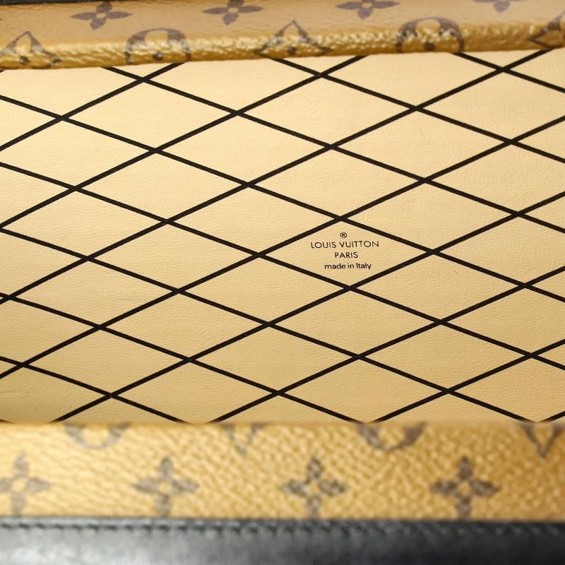 Louis Vuitton Petite Malle Handbag Damier Tressage Monogram Canvas and Leather - 6