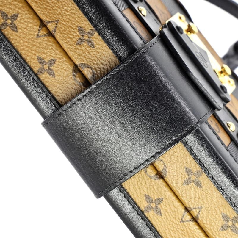 Louis Vuitton Petite Malle Handbag Damier Tressage Monogram Canvas and Leather - 7