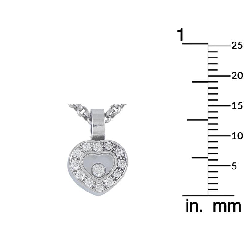 Chopard Happy Diamonds 18K White Gold Diamond Pendant Necklace - 5