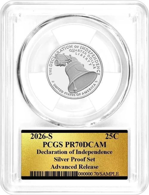 2026 S Silver Proof 10-Coin Set PCGS PR70 DCAM Advanced Release America 250 Gold - 11