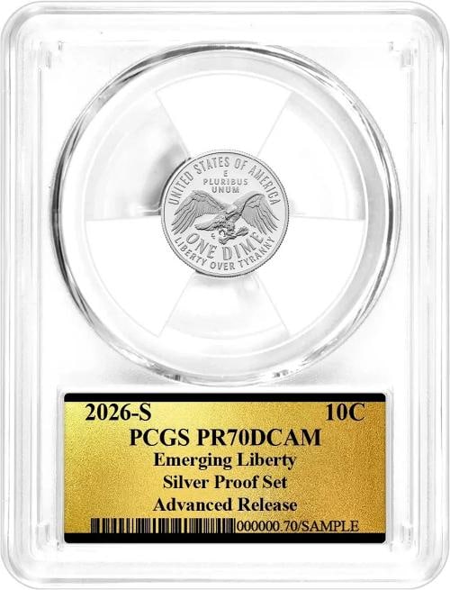 2026 S Silver Proof 10-Coin Set PCGS PR70 DCAM Advanced Release America 250 Gold - 5