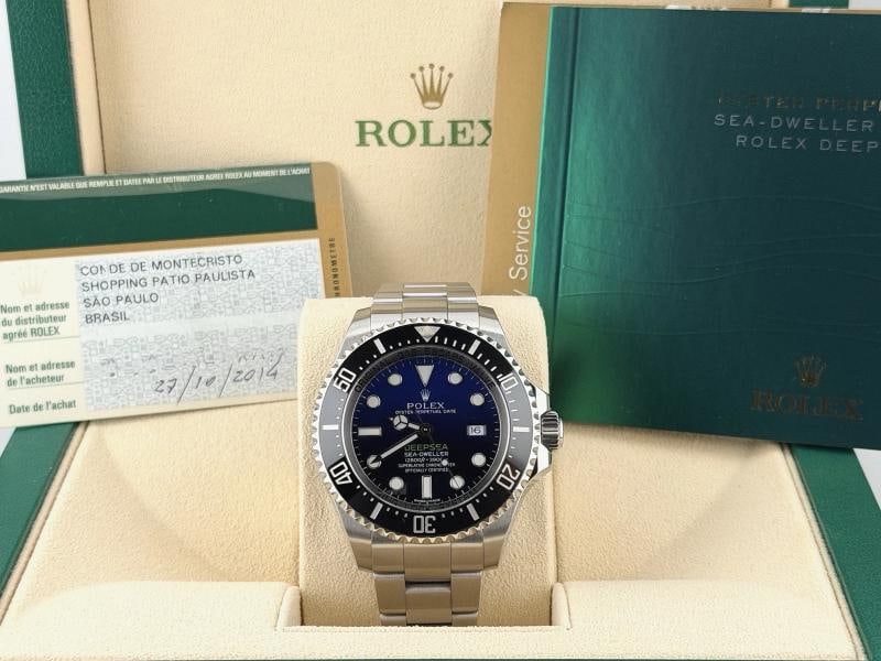 Rolex Sea Dweller Deepsea 116660 James Cameron Black & Blue Dial Steel Box Paper - 2