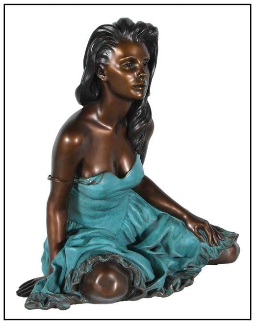 Ramon Parmenter Original Songerie A'Vous Signed Female Figure Sculpture Artwork - 2