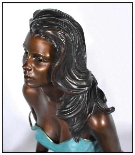 Ramon Parmenter Original Songerie A'Vous Signed Female Figure Sculpture Artwork - 4
