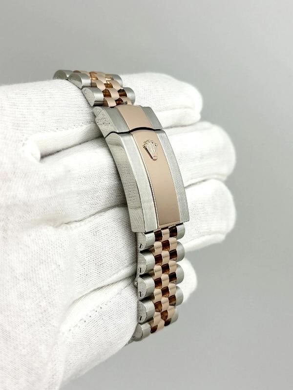 2025 Rolex Datejust 41 126331 Sundust 18K Rose Gold Steel Box Paper Stickers - 8