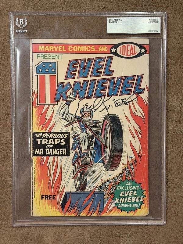 Evel Knievel Signed Marvel Comic Book BAS Autograph Authentic Daredevil Magazine: Condition: New: A brand-new, unused, unopened, undamaged item (including handmade items). See the seller's listing for full details. ,Signed: Yes,Country of Origin: United States
