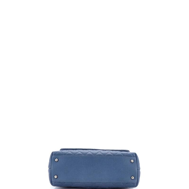 Chanel Coco Top Handle Bag Quilted Caviar Small - 5