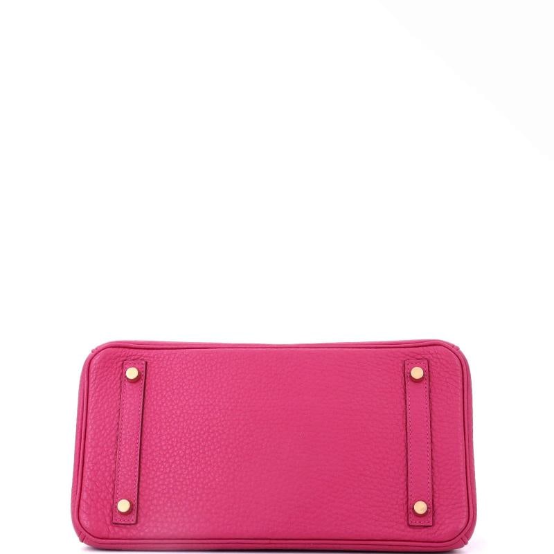 Hermes Birkin Handbag Pink Fjord with Gold Hardware 30 - 4