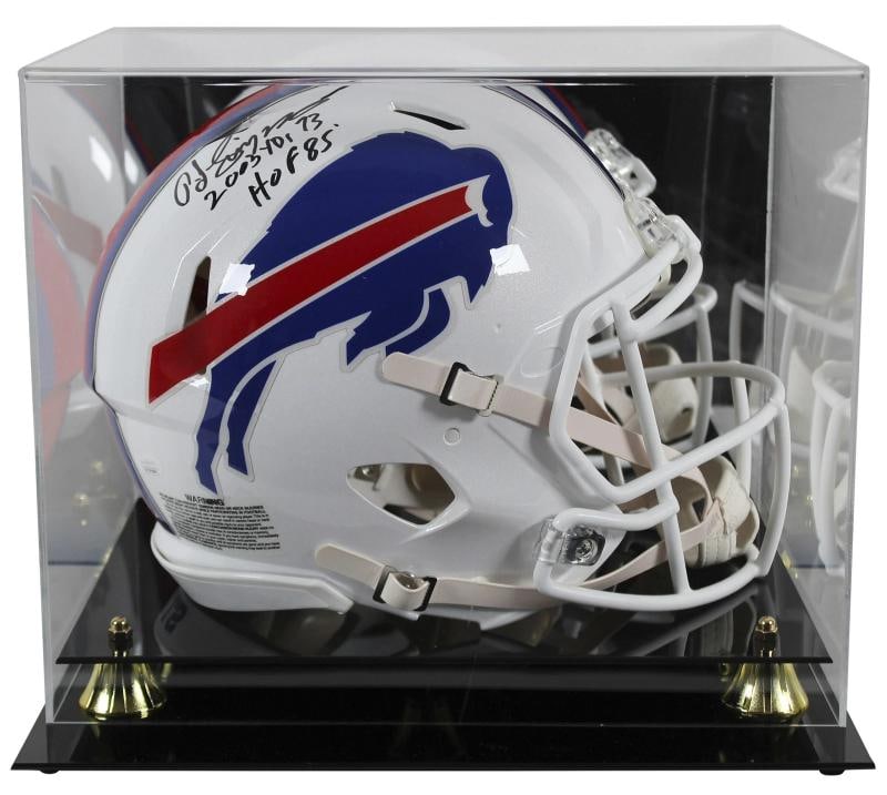 Bills O.J. Simpson "2x Insc" Signed F/S Speed Proline Helmet w/ Case JSA Witness (1 of 4)