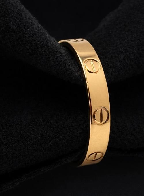CARTIER Love Ring 18k Yellow Gold 3.6MM Size 8.5 / 59 - 5