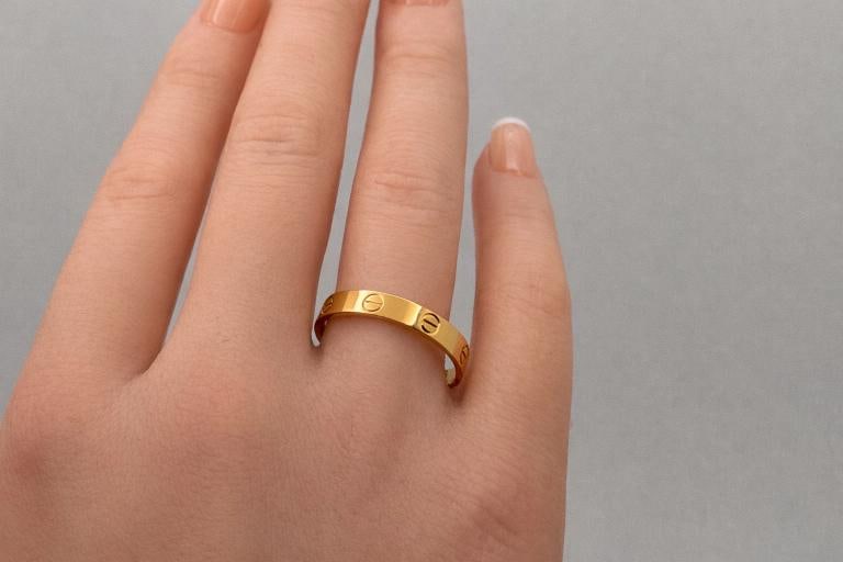 CARTIER Love Ring 18k Yellow Gold 3.6MM Size 8.5 / 59 - 8