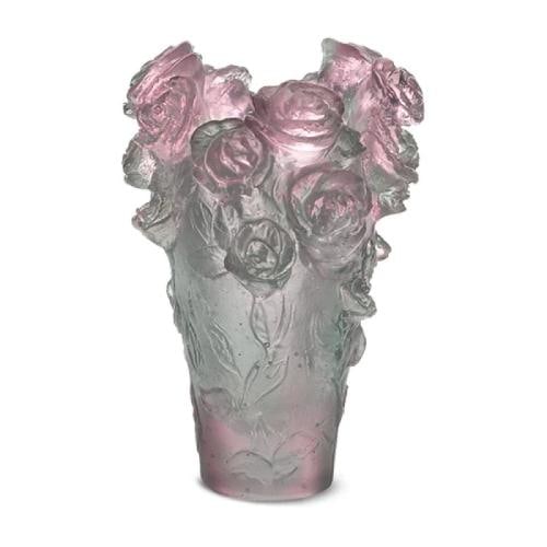NEW DAUM CRYSTAL MINI ROSE PASSION VASE GREEN & PINK #05264-1 /C BRAND NIB: Condition: New: A brand-new, unused, unopened, undamaged item in its original packaging (where packaging is applicable). Packaging should be the same as what is found in a retail store, unless the ite