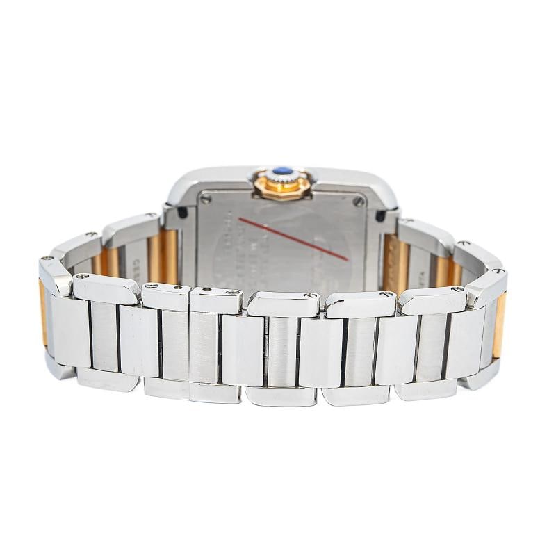 Cartier Tank Anglaise WT100024 RG Quartz Silver Dial Women Watch 23mm - 5