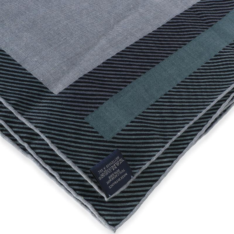Hermƒ¨s Men's Ciel Chine Cheval a la Couverture Cashmere Silk Scarf 100 - 5