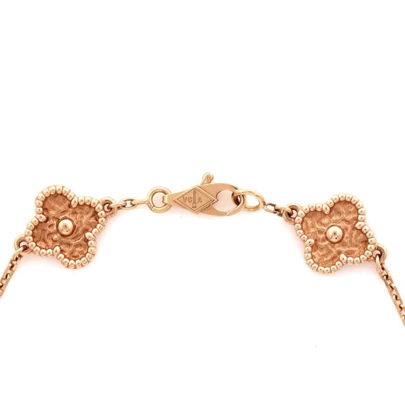 Van Cleef & Arpels Sweet Alhambra 6 Motifs Bracelet 18K Rose Gold - 4