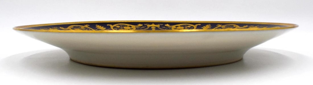 Theodore Haviland Limoges Imperator Cobalt Gold Encrusted Dinner Plate Fantastic - 3