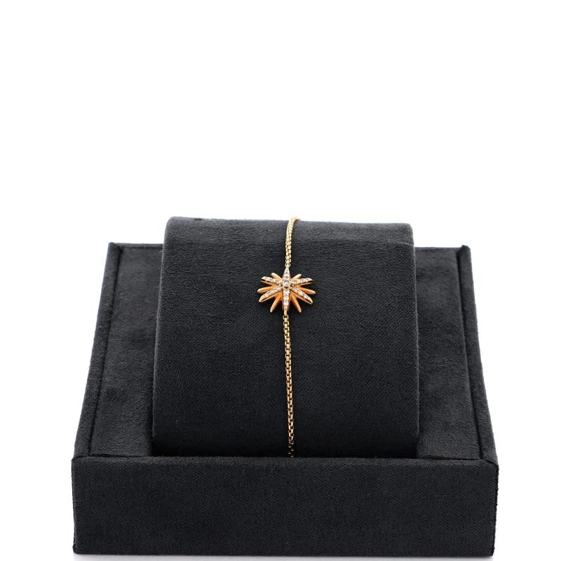David Yurman Starburst Station Bracelet 18K Yellow Gold with Diamonds - 2