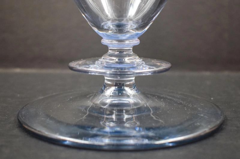Steuben Moonlight Engraved Vase w/Grapes & Vines Shape #6419, Signed - 11