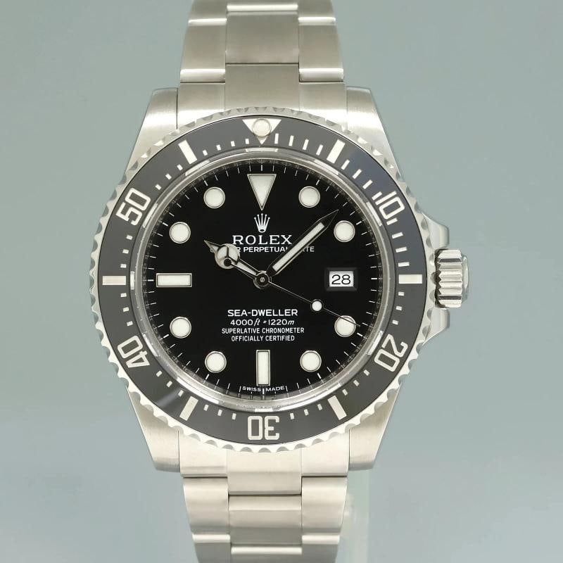 2017 MINT PAPERS Rolex Sea-Dweller 116600 Steel 40mm Black Ceramic Dive Watch - 2