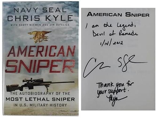 Chris Kyle & Taya Kyle Signed American Sniper 1st Ed Hardcover Book BAS #AB14676 - 11