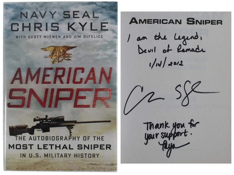 Chris Kyle & Taya Kyle Signed American Sniper 1st Ed Hardcover Book BAS #AB14676: Condition: New: A brand-new, unused, unopened, undamaged item (including handmade items).. ,Autograph Authentication: Beckett,Industry: Historical,Original/Reproduction: Original,PRODUCT_COA:
