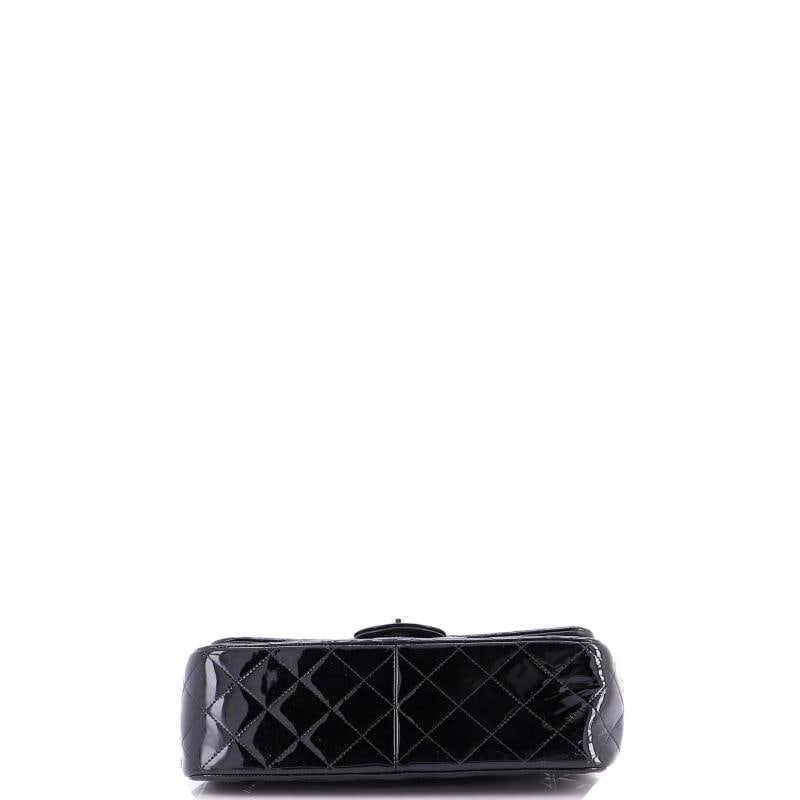 Chanel Classic Double Flap Bag Quilted Patent Jumbo - 4