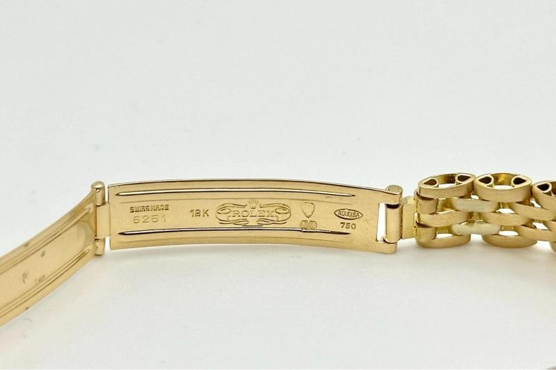 Rolex Ladies Datejust 6916 26mm Champagne Roman Dial 18K Yellow Gold Box Paper - 5