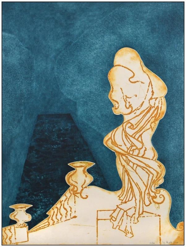 Yannick Ballif Original Aquatint Etching with Carborundum The Long Hallway Art - 2