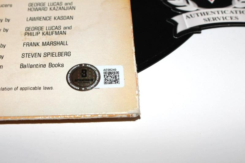 HARRISON FORD SIGNED RAIDERS OF THE LOST ARK MOVIE SOUNDTRACK VINYL BECKETT COA - 2