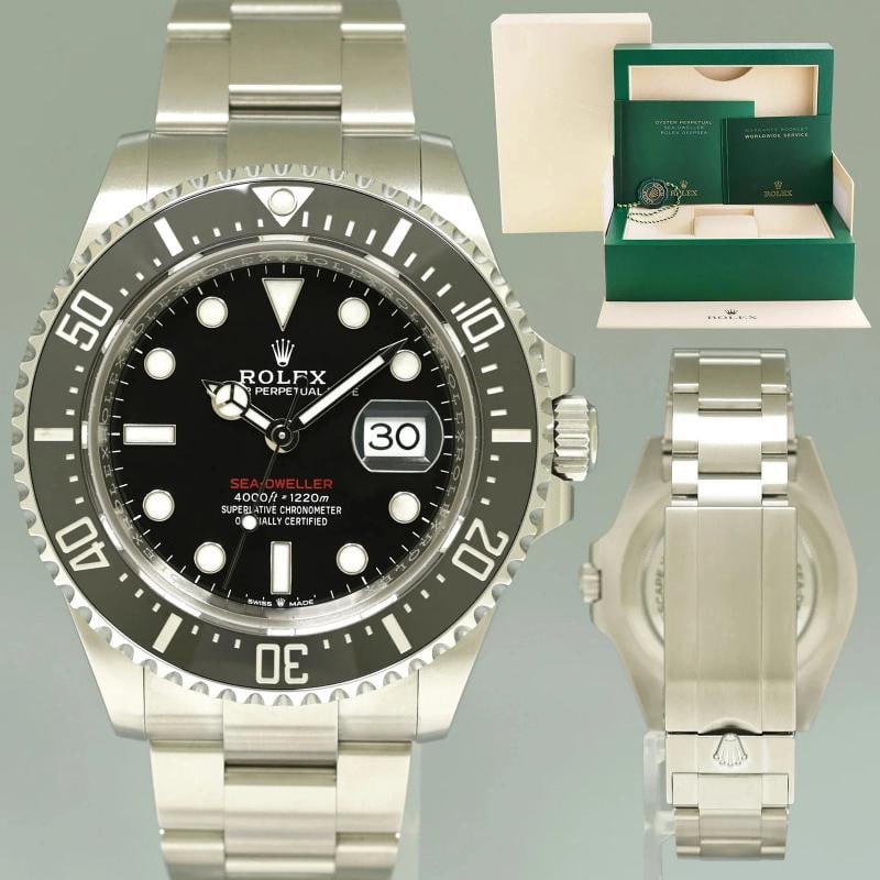 2022 MINT Rolex Red Seadweller SD43 126600 43mm Mark 2 Stainless Steel Watch Box: Condition: Pre-owned - Excellent,Brand: Rolex,Department: Unisex Adults,Type: Wristwatch,Model: Sea-Dweller,Reference Number: 126600,With Original Box/Packaging: Yes,With Papers: No,Customized: No,UPC