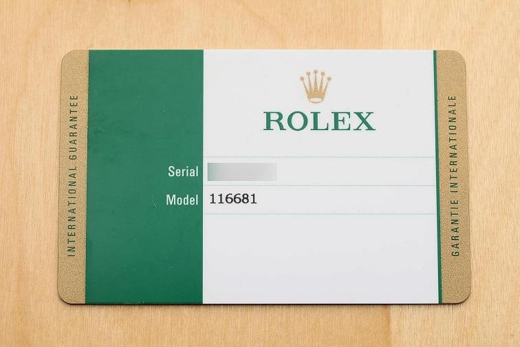 2017 CARD ROLEX YACHT-MASTER II 116681 18K ROSE GOLD STEEL BLUE WHITE 44MM WATCH - 6