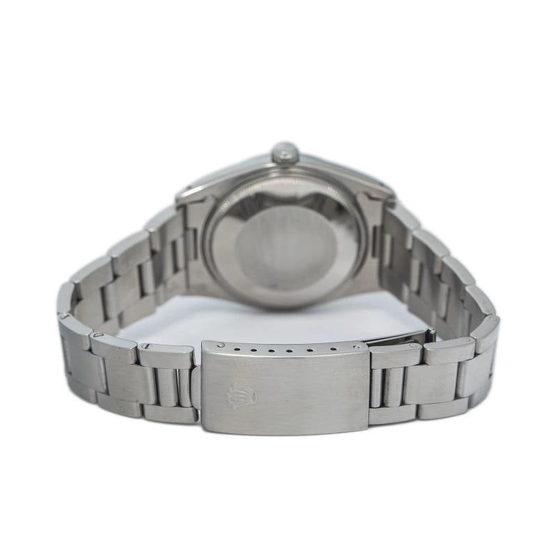 Rolex Oyster Perpetual Date 15000 With Paper Index Silver Dial Men's Watch 34mm - 5