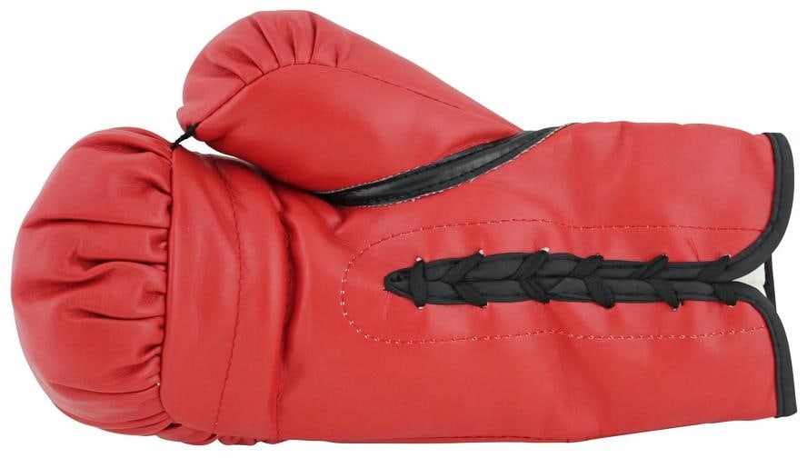 Muhammad Ali & Joe Frazier Signed Red Everlast Boxing Glove PSA/DNA #AA84100 - 3
