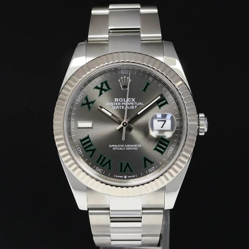 MINT PAPERS Rolex 126334 DateJust 41 Wimbledon Dial Fluted Oyster Band Watch Box - 2