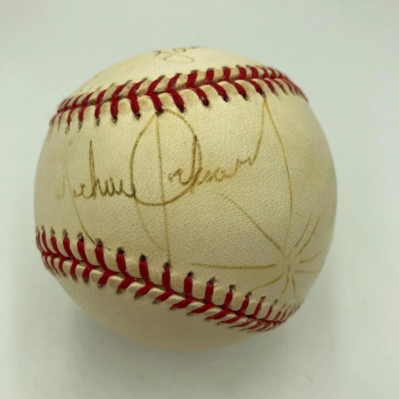 Michael Jackson Signed Autographed Major League Baseball Beckett COA (1 of 8)