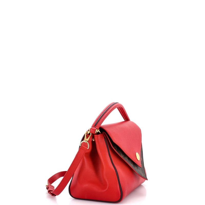 Louis Vuitton Double V Handbag Calfskin with Monogram Canvas - 2