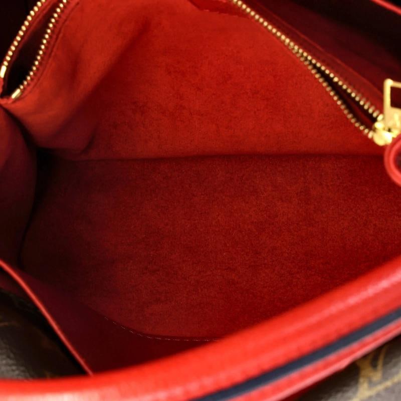 Louis Vuitton Double V Handbag Calfskin with Monogram Canvas - 5
