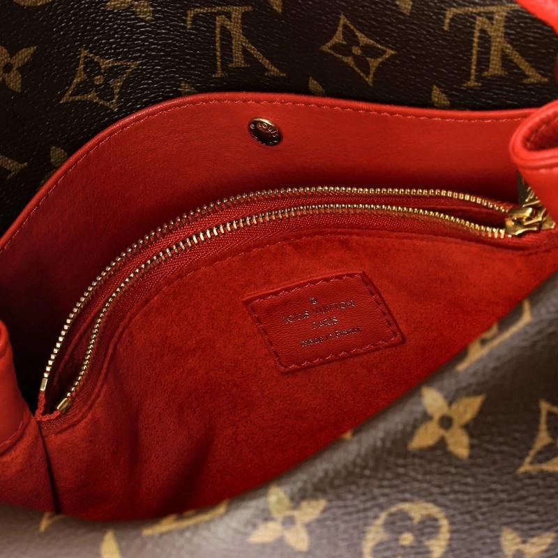 Louis Vuitton Double V Handbag Calfskin with Monogram Canvas - 6
