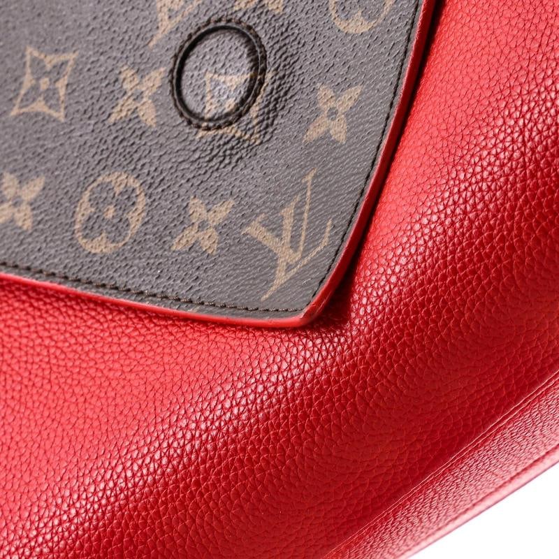 Louis Vuitton Double V Handbag Calfskin with Monogram Canvas - 8